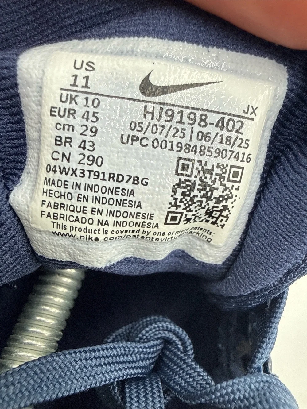 NIKE Revolution 8 Running Shoes Midnight Navy Sneakers Mens Size 11 .